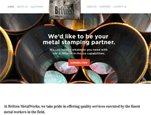 Tablet Screenshot of brittenmetalworks.com